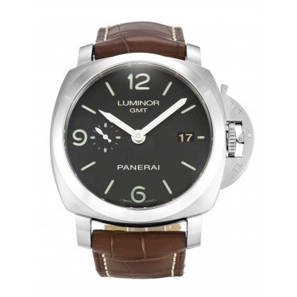 Black Dials Panerai Manifattura Luminor PAM00320 Replica Watches With 44 MM Steel Cases